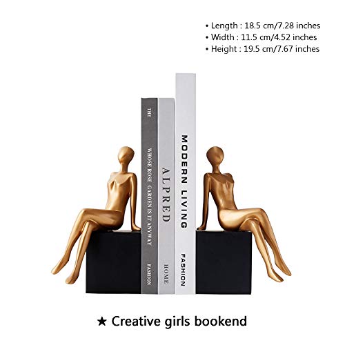 WLL-DP Elegante Ragazza Ornamenti Fermalibri per