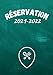 Réservation 2021-2022: cahier réservation restaurant 2021/2022 | 373 pages pour noter les résa clients d'un resto, café, bar… | Grand format A4 pratique