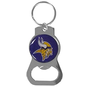 NFL Siskiyou Sports Fan Shop Minnesota Vikings Bottle Opener Key Chain One Size Team Color , Black