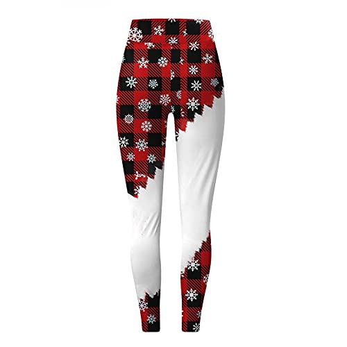 Amikadom Calça legging feminina de lã forrada com lã para meninas adolescentes QO, Branco, GG