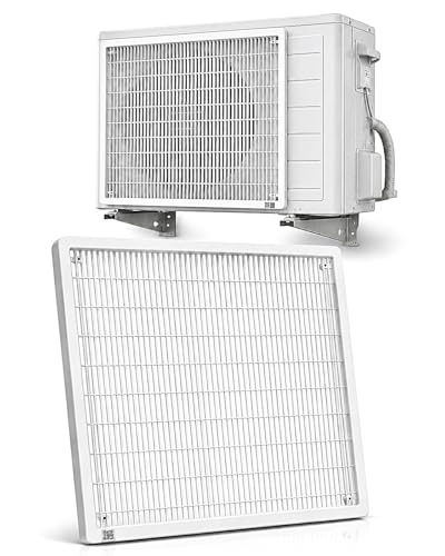 Image of Premium AC Jali - 18x18 Inch Outdoor Unit Grill, Universal Size for 1.5 Ton, Durable Rust-Free PVC Plastic, Weather Resistant, Easy Install | Match Size Before Purchase | Screw Type:- Up