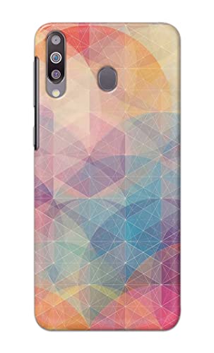 Image of Printed Hard Back Cover Case for Samsung Galaxy M30 Back Cover (Crumpled Paper Design) -1803
