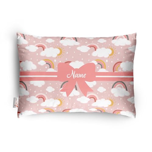Image of Personalized Pillow for Kids - Custom Name, Super Soft Cotton Kids Cushion for Infants & Toddlers, 1 Month to 5 Year Olds, Keeps Head & Neck Comfortable, Adorable Prints (Pillow 13)