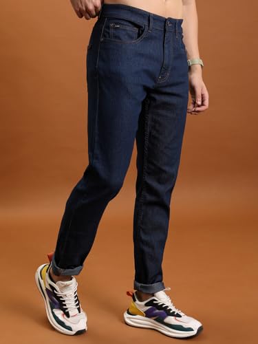 Image of Highlander Men's Straight Fit Jeans | Mid Rise | Stretchable | Designed for Comfort & Ease of Movement| Jeans for Man
