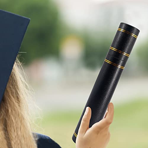 GraduationMall Schriftrolle für Zertifikat Diplom, passend für Zertifikate Größe A4 Bildlaufhalter Schwarz