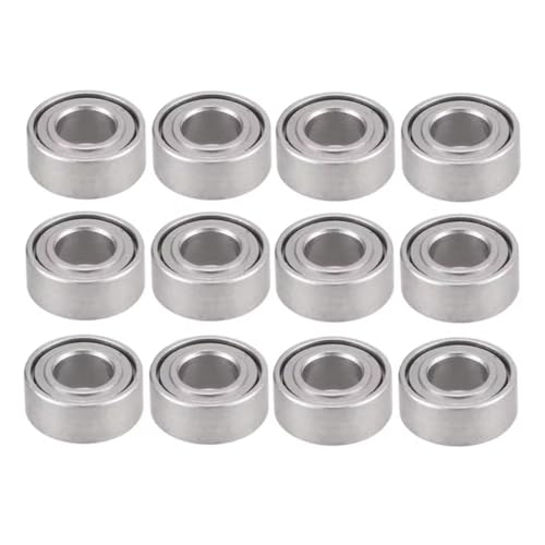 Roulement en acier RC 3x6x2mm haute précision, kit de 12 pièces durables pour WPL