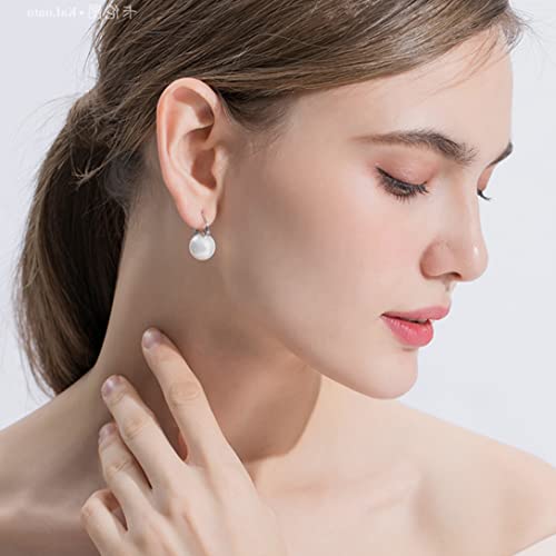 Pearl Earrings for Women 14K Gold Plated Hypoallergenic Pearl Earrings 5A Cubic Zirconia Dangle Earrings Elegant Jewelry4