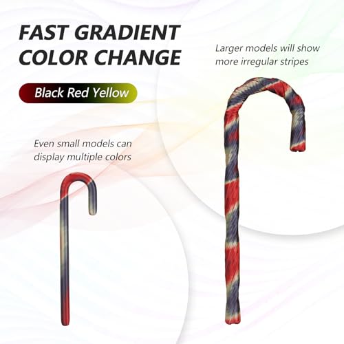 Image of AMOLEN Silk PLA 3D Printer Filament, Shiny Multicolor Rainbow PLA Filament 1.75mm, Fast Color Change PLA 3D Printing Filament for Most FDM 3D Printer, Black Red Yellow, 1kg (2.2lbs)