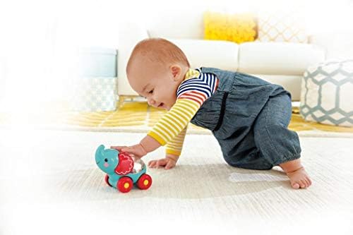 Fisher Price Poppity Araçlar, Emeklemeye Teşvik Edici Zıplayan Renkli Toplar, Eğlenceli Sesler, Mavi Fil, CMV98 - Görsel 4