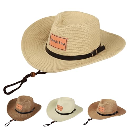 Custom Toddler Cowboy Hat Straw, Personalized Western Hat for Kids - Main Image