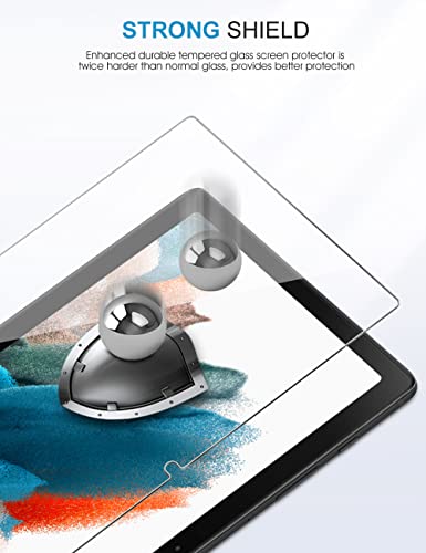 2 stuks Sparin beschermfolie compatibel met Samsung Galaxy Tab A8 10,5 inch, gehard glasfolie voor Galaxy Tab A8 2022, 9H hardheid, met frameinstallatiehulp - Image 5