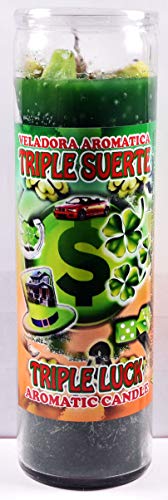 6 Pieces Candle Cocktail Aromatic Vela Triple Luck- Triple Suerte