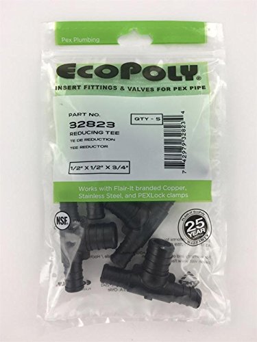 1/2 Pex Crimp Tool 5-Pack Fittings - 1/2