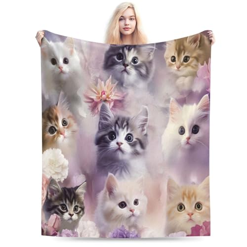 Couverture en polaire chat douce pour vos soirées cocooning devant la télé - 7