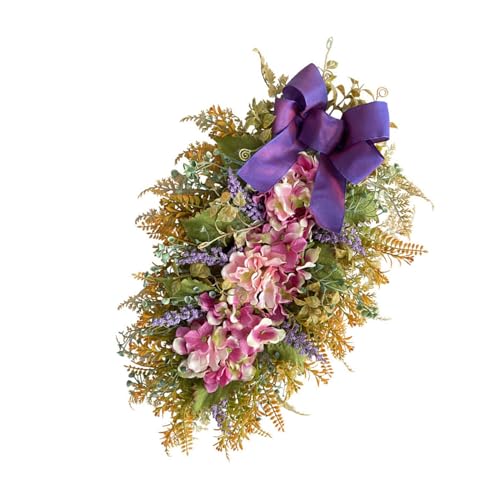 Couronne de fleurs durables pour décoration vivante et sans entretien