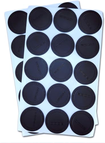 XVXVTTXV rubber bottoms for tumblers 20 40 oz Protective Anti-Slip Rubber Bottom with Adhesive for Wine Tumbler Skinny Straight Tumblers sublimation and Mason Jars accessories (Black& 30 Pack)