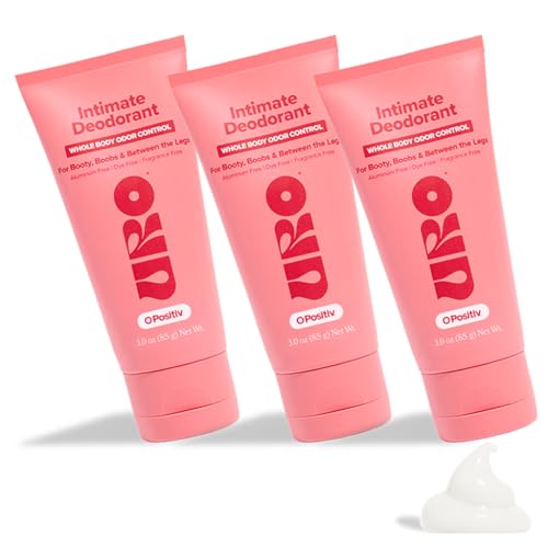 Crema desodorante íntima para todo el cuerpo URO – se seca transparente – Control de olores (3pc)