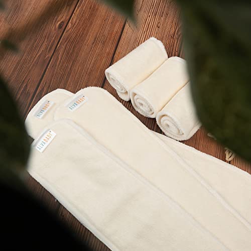 Alvababy 12Pcs Newborn Cloth Diaper Insert,4 Layers Cloth Diaper Inserts thumb #4