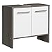 Produktbild Pelipal Waschbeckenunterschrank, Weiß Glanz/Graphit Struktur Nachbildung, 28x62x55 cm