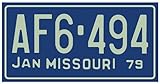 OPO 10 - USA Autokennzeichen - Metallreplik 30x15 cm: Missouri (C29)