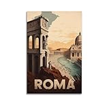 Photo Gallery ymxhjj album fotografico moderno per famiglia, poster su tela, decorazione da parete per la casa, poster vintage con stampa di roma paesaggio urbano, 30 x 45 cm, senza cornice Photo Gallery ymxhjj album fotografico moderno per famiglia, poster su tela, decorazione da parete per la casa, poster vintage con stampa di roma paesaggio urbano, 30 x 45 cm, senza cornice