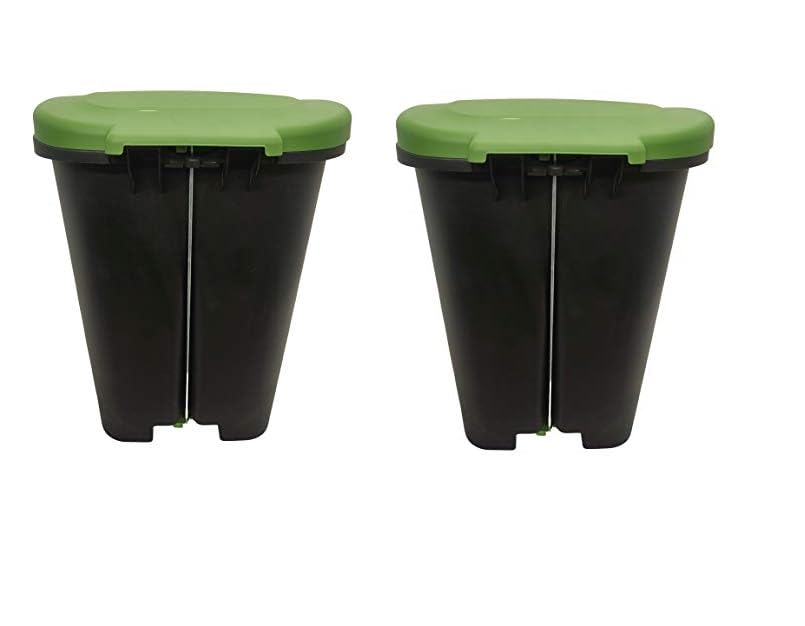 Image of Cello Plastic Pedal Step-On Garbage Dustbin 50 Ltr,Green /Green (COMBO)