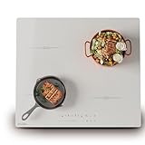 COVERCOOK Induction Cooktop 4 Booster Burners Electric Cooktop, 23 inch Bulit in Stove Top, Hardwire,White, Power Boost, 9 Power Levels, Kid Safety Lock, 220V 2800W