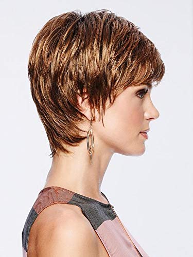 Eva Gabor Beauty Spot Short Side-Swept Comfort Cap Wig, Dark Chocolate by Hairuwear