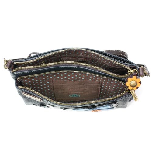 Image of CHALA RFID Protected Vegan Leather Deluxe Crossbody Bag with Adjustable Straps
