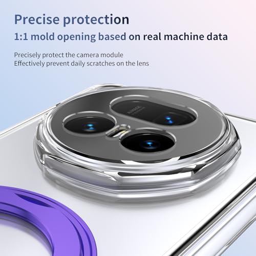 Coque Honor Magic V5 antichoc violette avec support bague de visionnage - 3