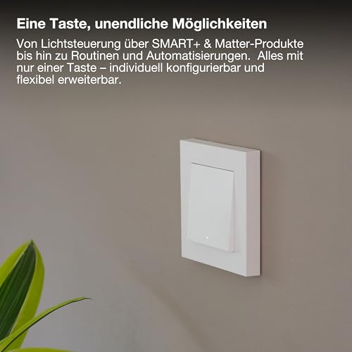 OSRAM SMART+ WiFi Matter Wandschalter, 1 Kanal, 10AX, IP20, wei&szlig;, Relais Schalter, Unterputz, 27mm