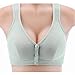 Telusu sous-vêtement De Soutien-Gorge Respirant pour Femmes Soutiens-Gorge De Sport en Coton À Fermeture Frontale Débardeurs Lingerie D'été (Color : Fruit Green, Size : 80/36(BC))