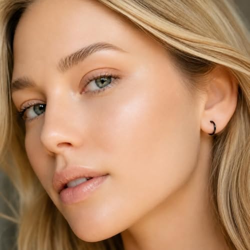Image of Via Mazzini Surgical Steel 8mm No Rusting Pack Of 3 Pcs Clip-On Non-Pierced Nose Ring For Women And Girls (NR0148) 3 Pcs