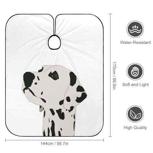 Cape de salon de coiffure dalmatien pour vos coupes maison - 2