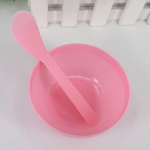 Miniatura 2 de lasenersm 6 piezas de plástico para máscara facial mezcladora con espátula agitadora, tazón de máscara de barro, cuenco de mezcla de bricolaje para