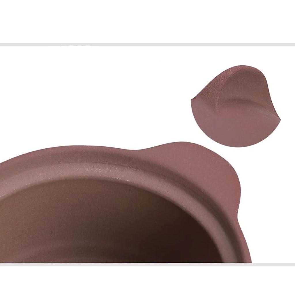 Chinesischer Tontopf 3-6 Liter - Unglasierter Suppentopf Für Offene Flamme