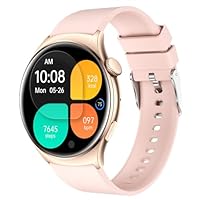 Smartwatch Relógio Smartwatch - Tela Touch HD 1.43",À Prova d'Água IP68, Faz Chamadas Bluetooth,178+ Modos Esportivos,Bateria de 10-15 Dias,Compatível com iOS/Android.(Rosa) FB027