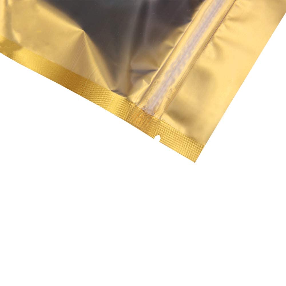 Bolsas con Cierre hermético, 100 Piezas de Papel Aluminio Mylar plástico autosellado(3.0x4.7 Inch)