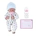 JeeKoudy 14 Pouces Fermer Les Yeux Combinaisons Fille/garçon poupée re-né bébé Jouet Cadeau pour bébé réaliste Nouveau-né bébé interactif poupée réaliste bébé poupées