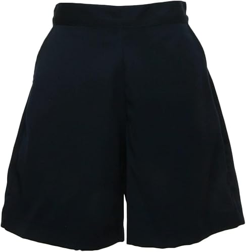 [ハッピークローバー] お受験専門店品質 サイズリニューアル レギュラータイプ 両サイドポケット キュロット 行動観察 運動考査の安全子供服 紺色無地 ウォッシャブル hbkp (120cm)