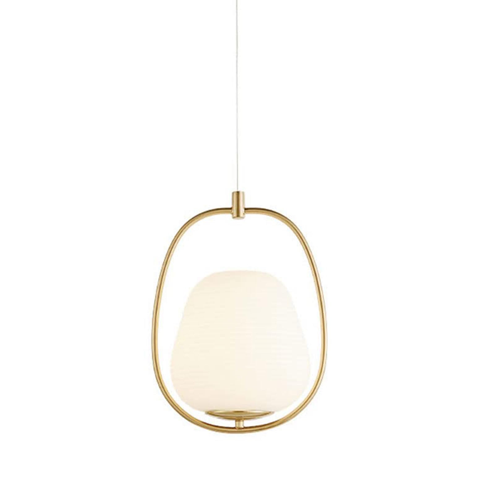 Suspension en verre blanc laiteux rétro au style milieu du siècle pour îlot de cuisine