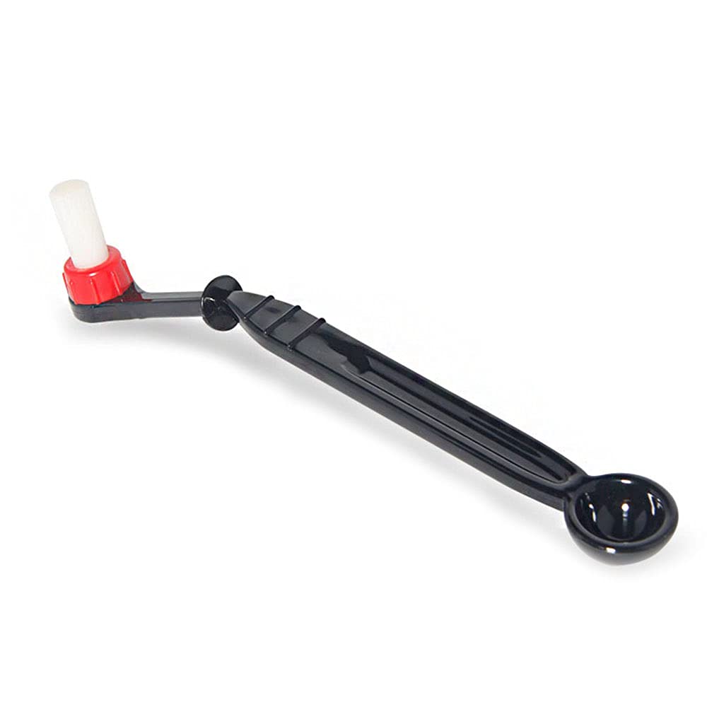 ANCLLO Removable Espresso Machine Brush - Coffee Machine Cleaning Brush With Spoon - Group Head Brush - Coffee Machine Brush Cleaner - Black