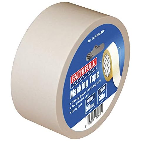 Faithfull 50mm Paper Masking Tape for Painting Cover
