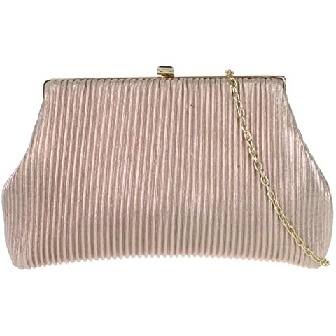 Girly Handbags Glitter Pleated Evening Clutch Cover