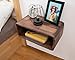 WOODCHES Floating Nightstand Wooden, Bedside Table, Nightstand Shelf, Handmade, Wall Mounted Bedside Shelf, Minimalist and Unique Style (London)