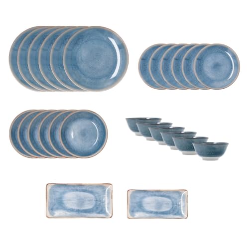 Bidasoa Aura Vajilla Porcelana 26 Piezas 26 Piezas   6 Personas Porcelana Apto Microondas