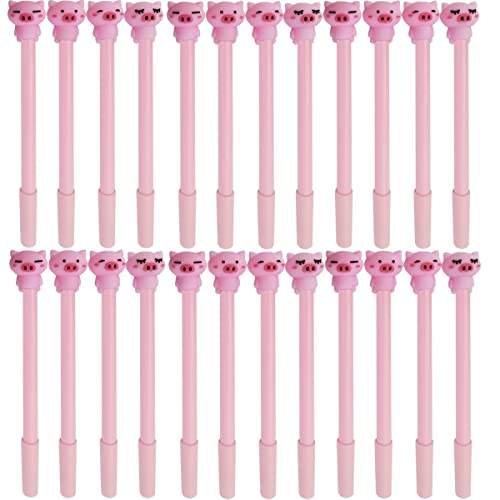 Bolígrafos de gel NSBELL 24 unidades diseño cerdito rosa miniatura 1