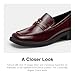 Coach Glazed Leather Penny Loafer Merlot