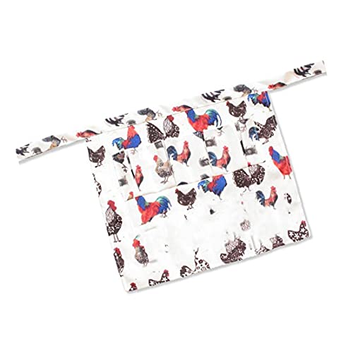Athemeet Ei Treffen Schürzen Hen Ente Eier Sammeln Halter Bauernhofarbeit Schürze Niedliche Schürze Für Bauernei Eier Sammeln Tasche Shatter-resistente Schürze mit 3 Taschen für Männer und Frauen S Cover