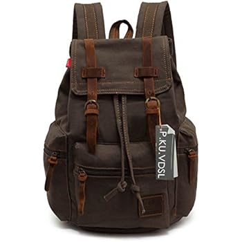retro canvas backpack